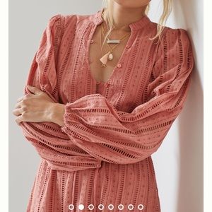 Anthropologie Forever That Girl Eyelet Mini Dress - Size L - EUC - Worn once!